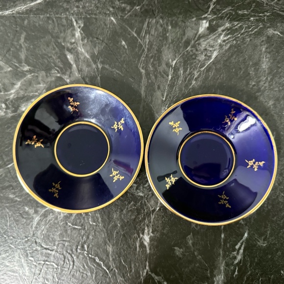 LIMOGES Porcelain Teacups and Saucers (Set of 2) - Picture 6 of 16